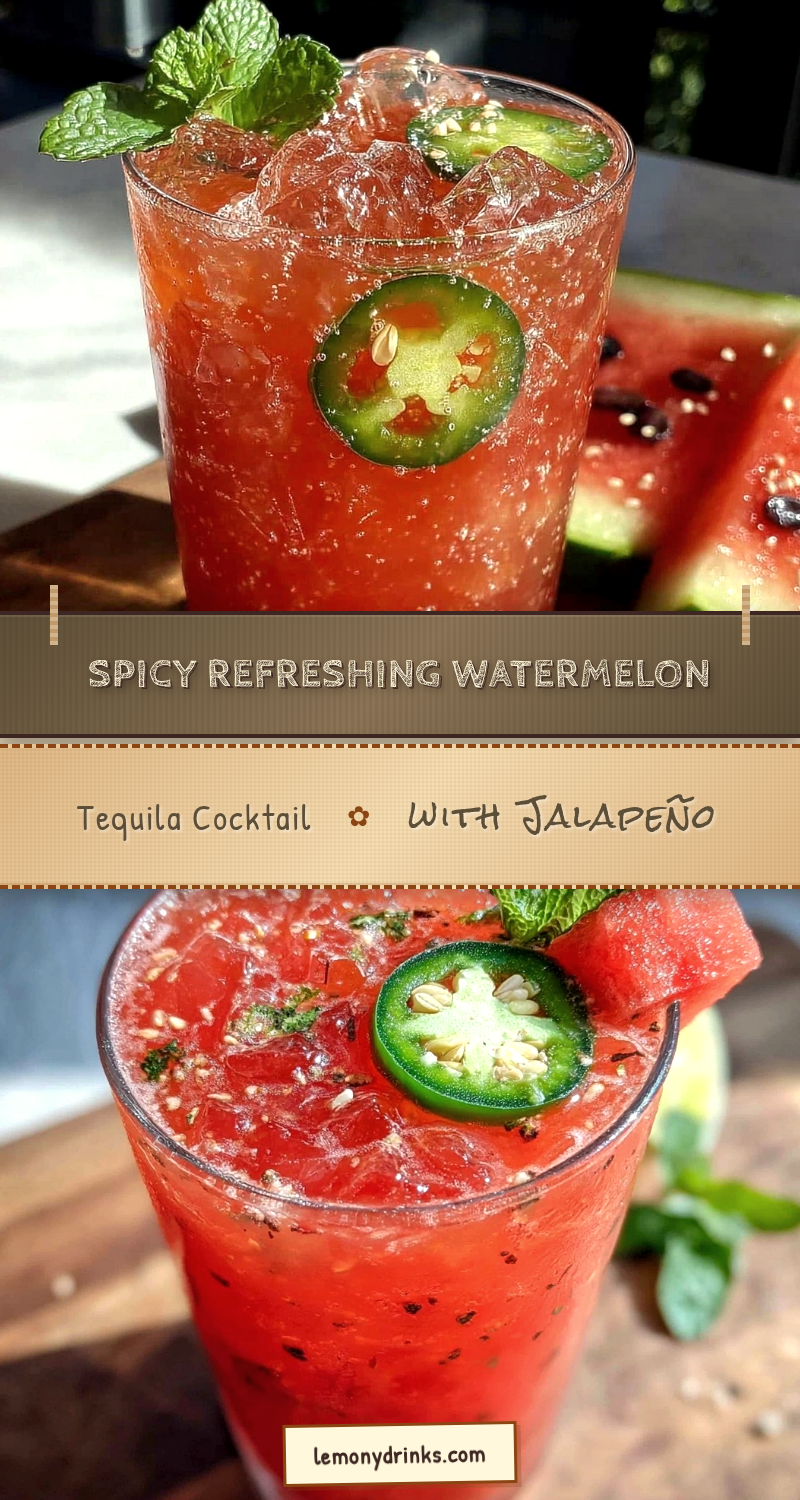 spicy watermelon tequila cocktail recipe