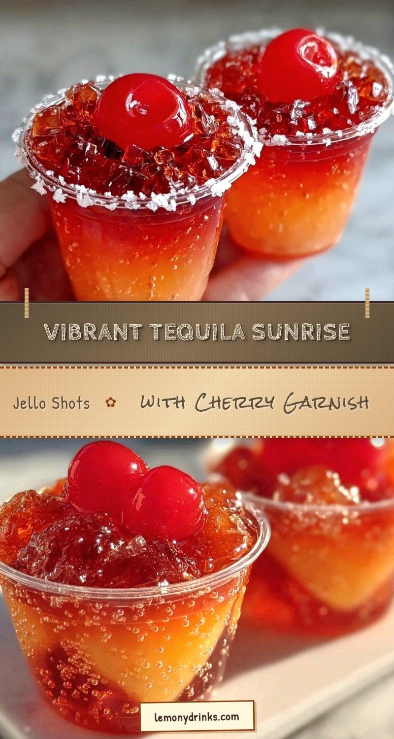 tequila sunrise jello shot cups recipe