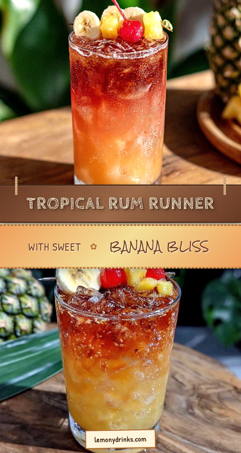 tropical rum runner cocktail recipe