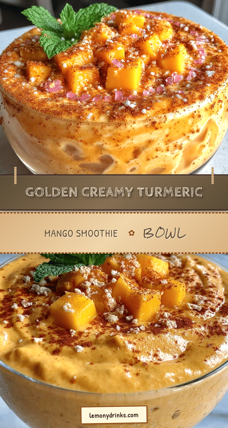 turmeric mango smoothie bowl recipe