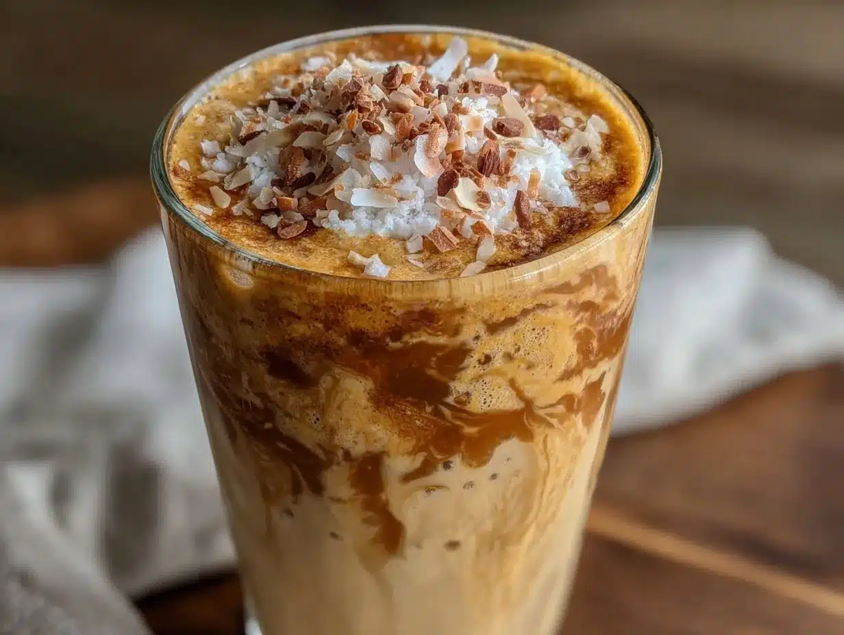 vanilla almond butter protein shake preparation steps