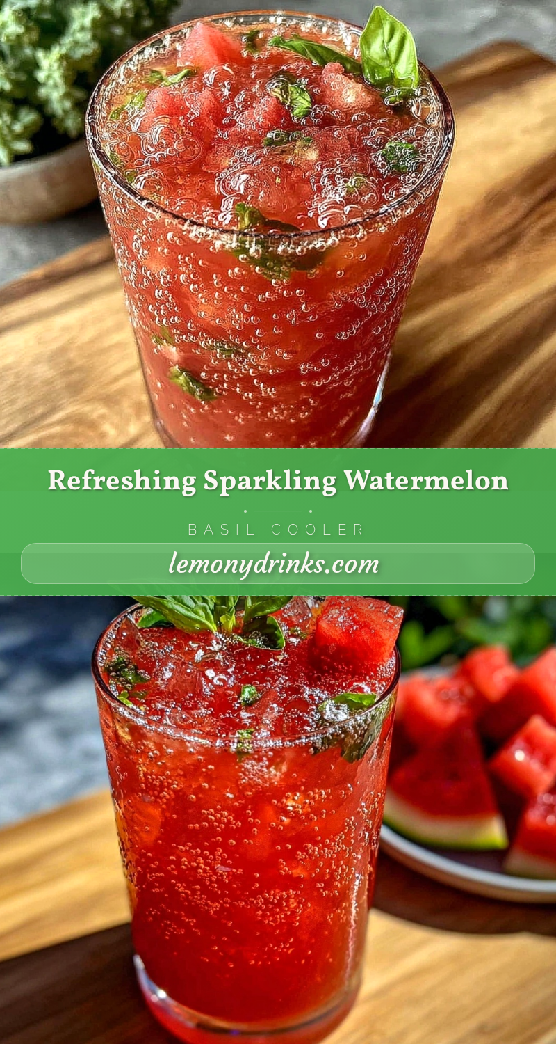 watermelon basil cooler recipe