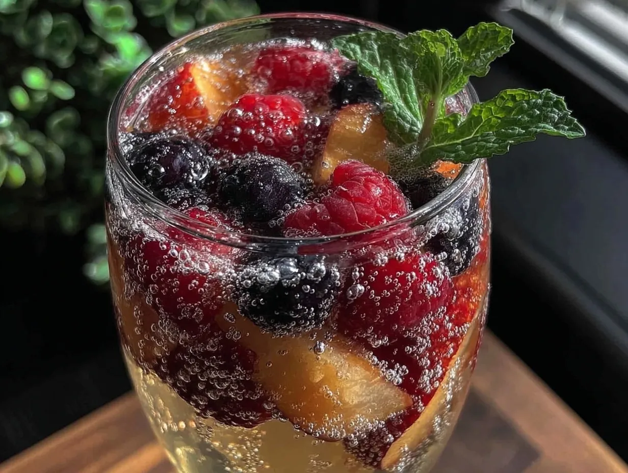 white peach sangria preparation steps