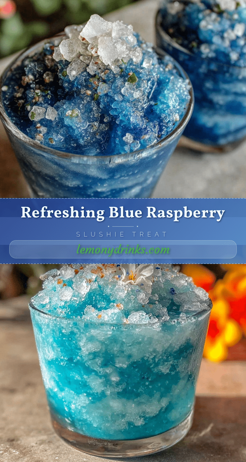 blue raspberry slushie recipe