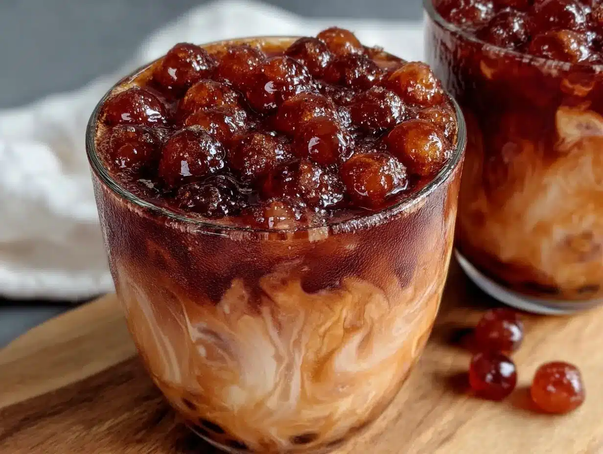 brown sugar boba milk tea preparation steps