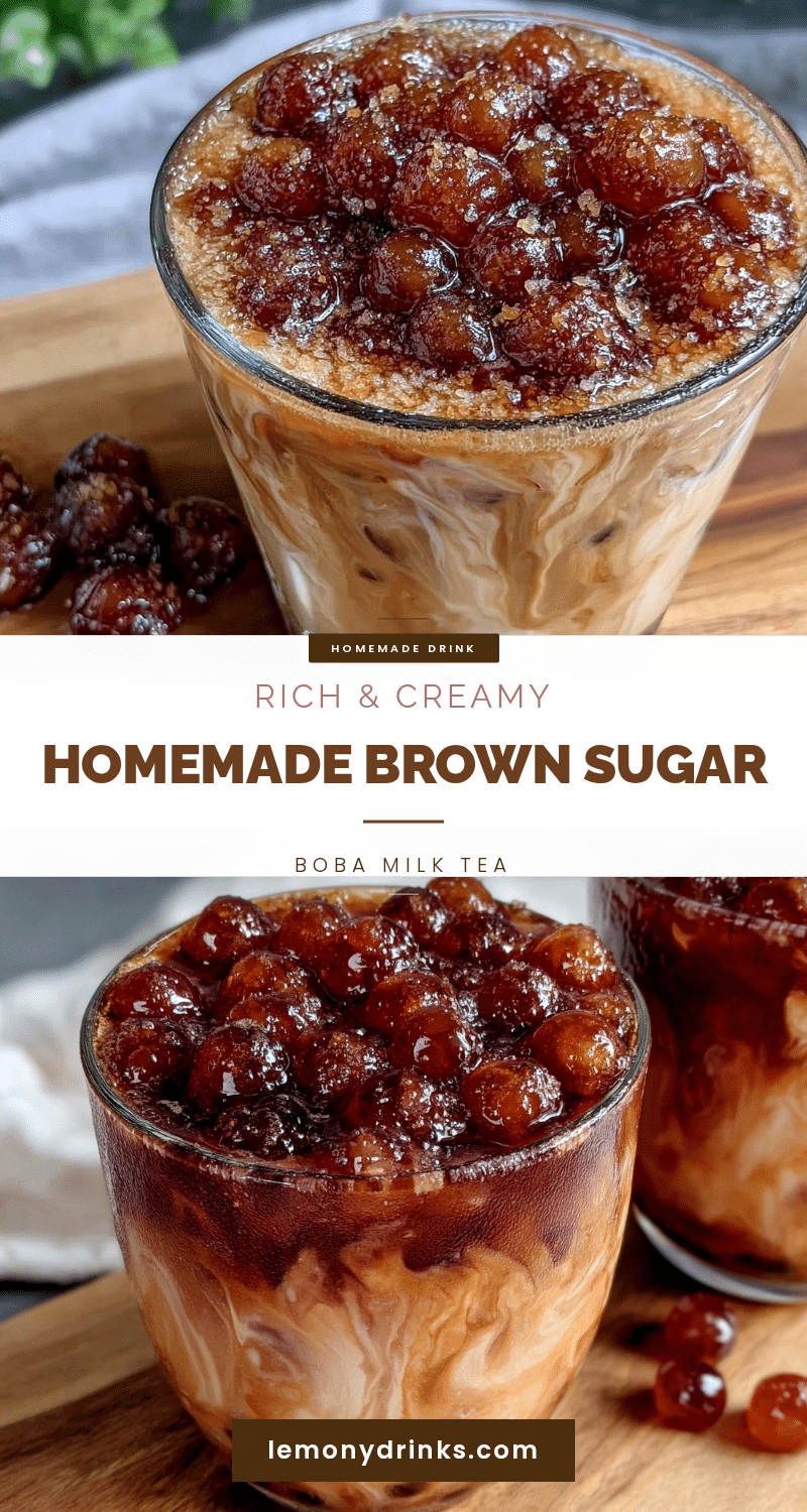 brown sugar boba milk tea recipe