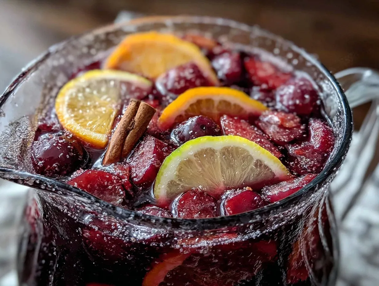 classic red wine sangria preparation steps