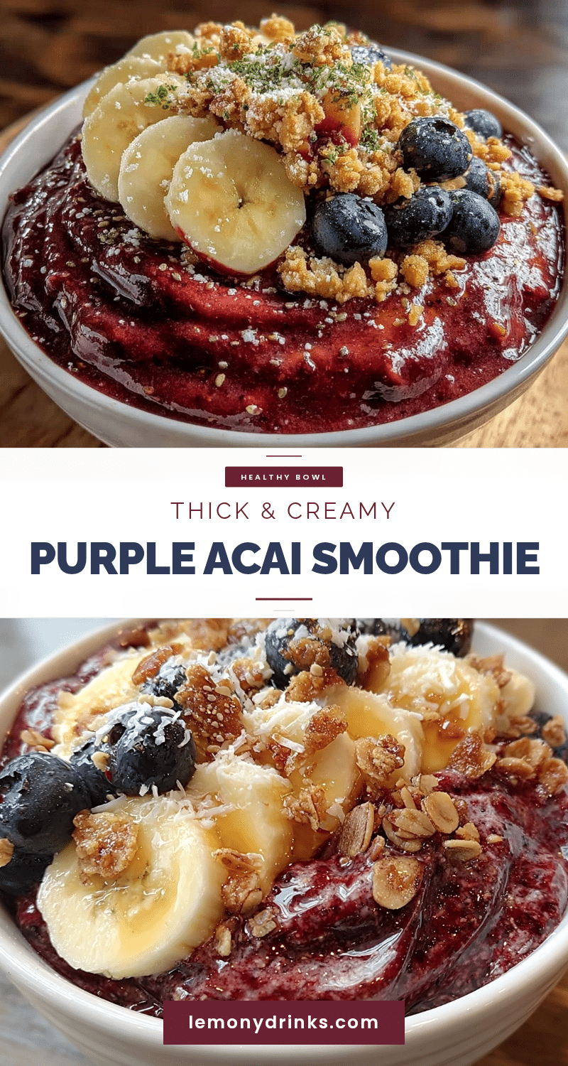 creamy acai bowl smoothie recipe
