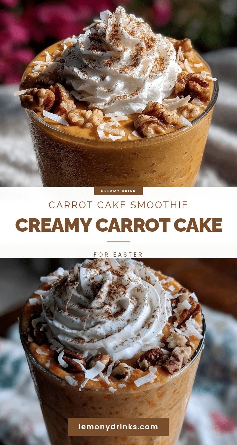 creamy carrot cake smoothie recipe