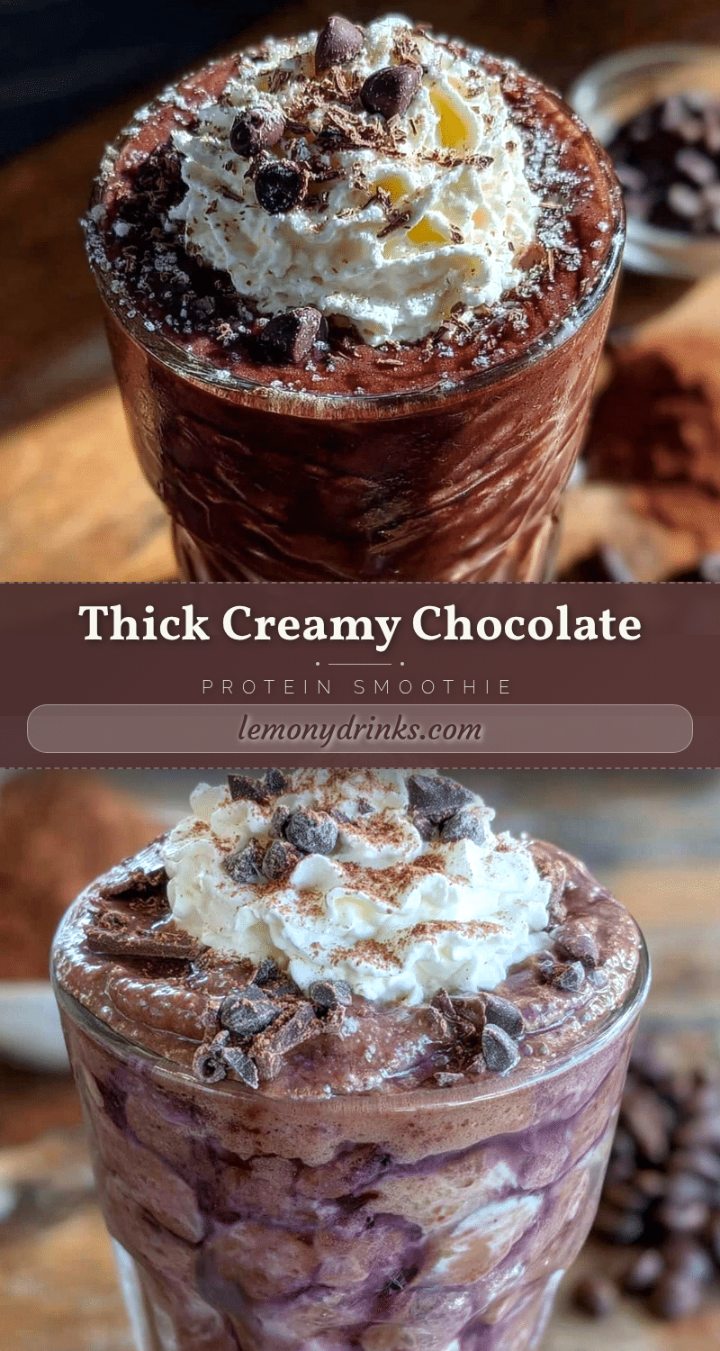 creamy chocolate protein smoothie recipe