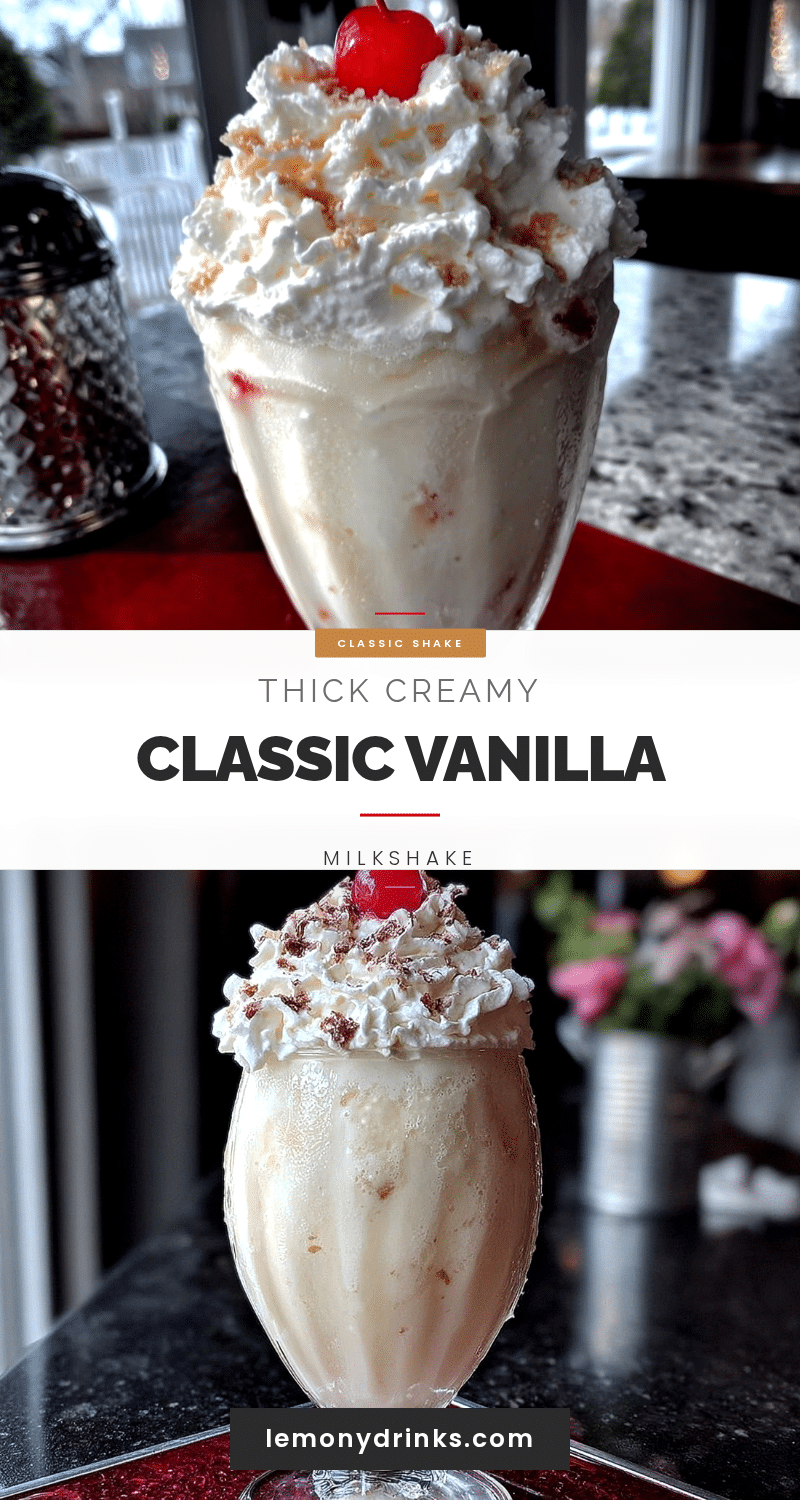 creamy classic vanilla milkshake recipe