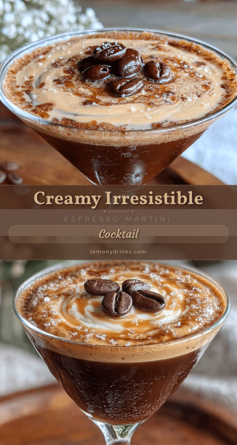 creamy espresso martini cocktail recipe