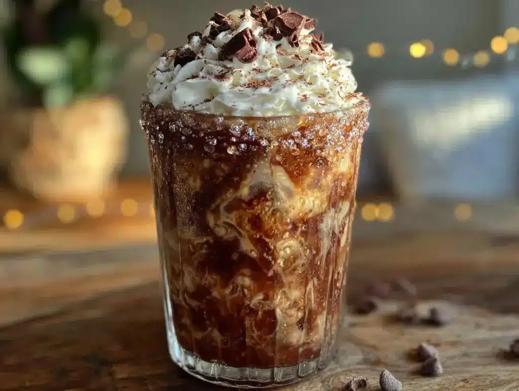 creamy iced mocha - featured image