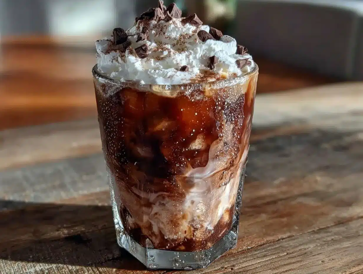 creamy iced mocha preparation steps
