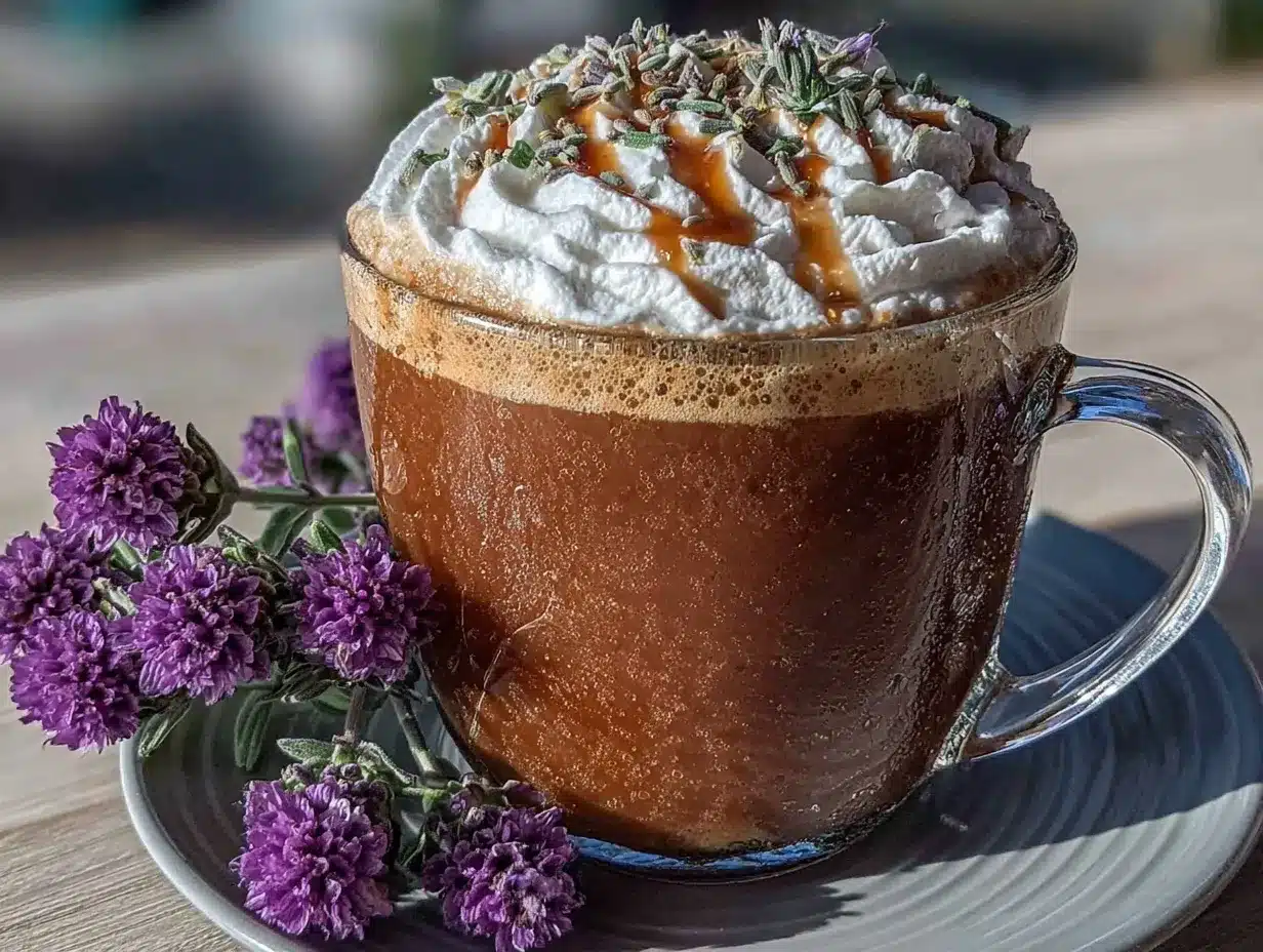 creamy lavender vanilla latte preparation steps