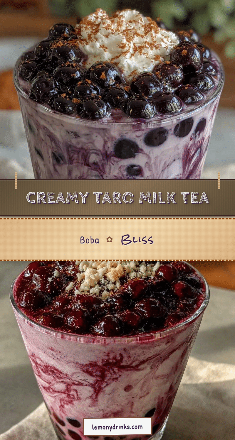 creamy taro milk tea recipe