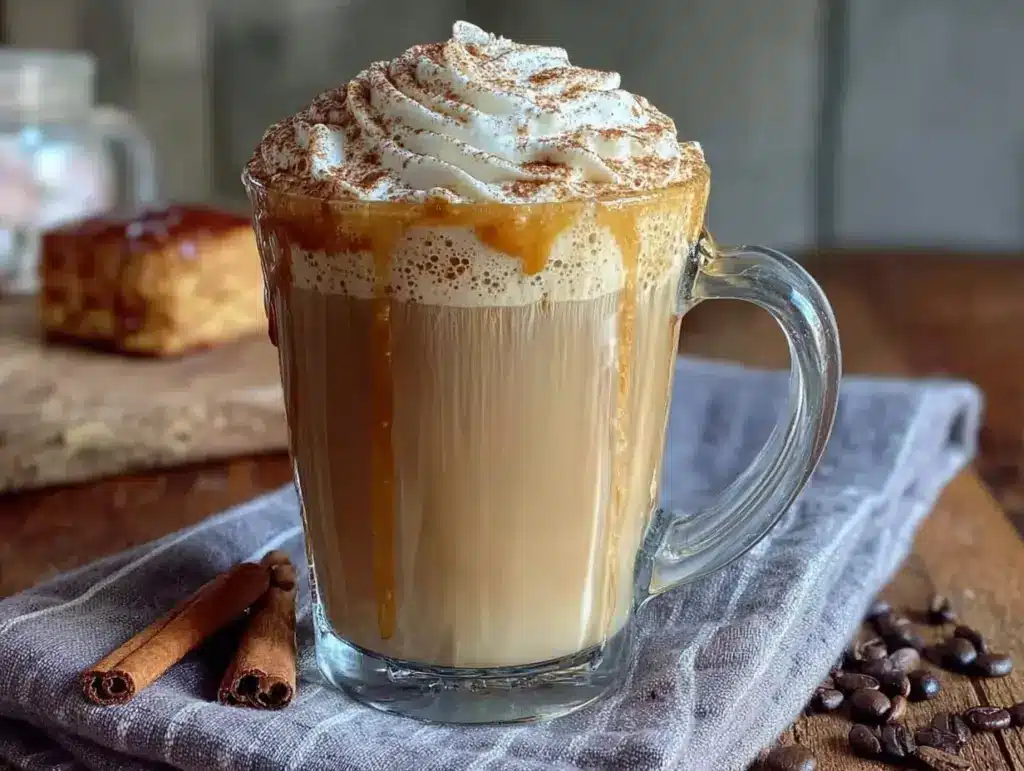 creamy vanilla latte recipe - featured image