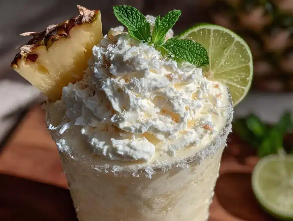 creamy virgin pina colada - featured image