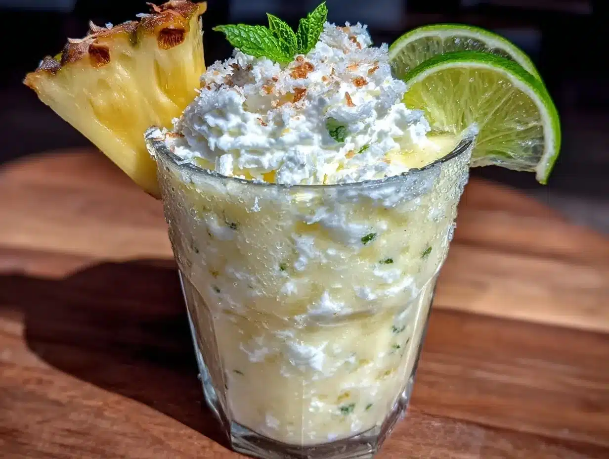 creamy virgin pina colada preparation steps