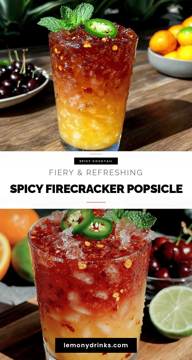 Flavorful Firecracker Popsicle Cocktail recipe