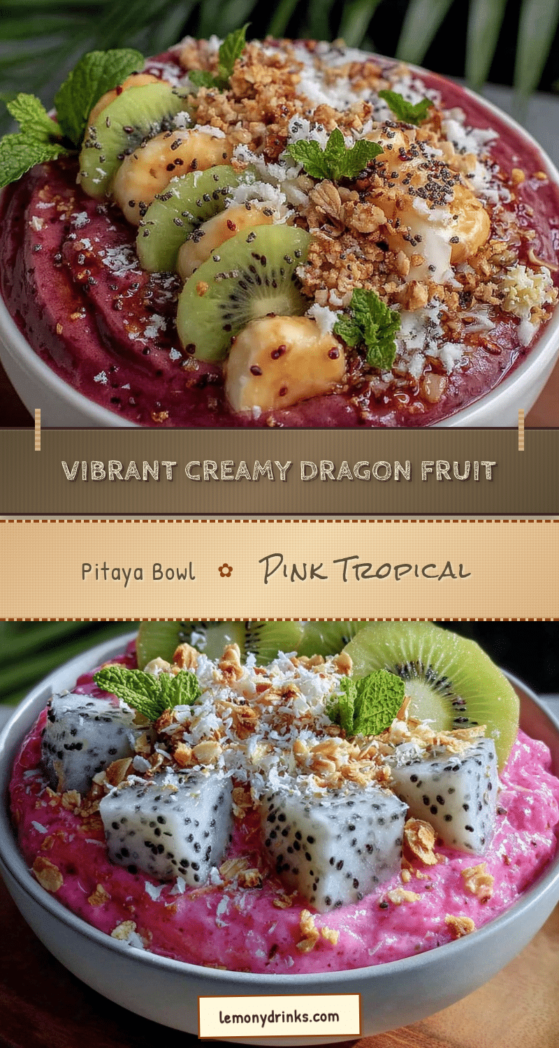 fresh dragon fruit pitaya bowl recipe