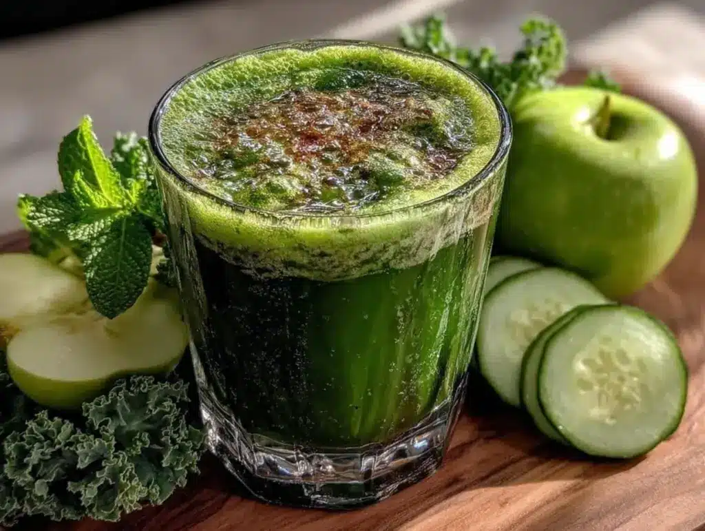 fresh green juice recipe - featured image
