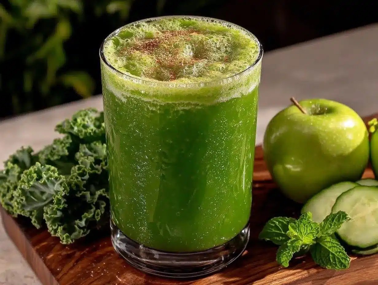 fresh green juice recipe preparation steps