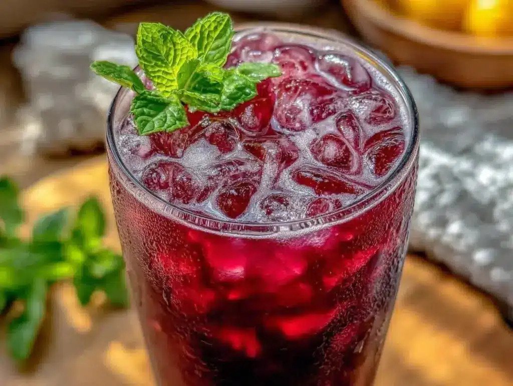 fresh hibiscus agua fresca - featured image