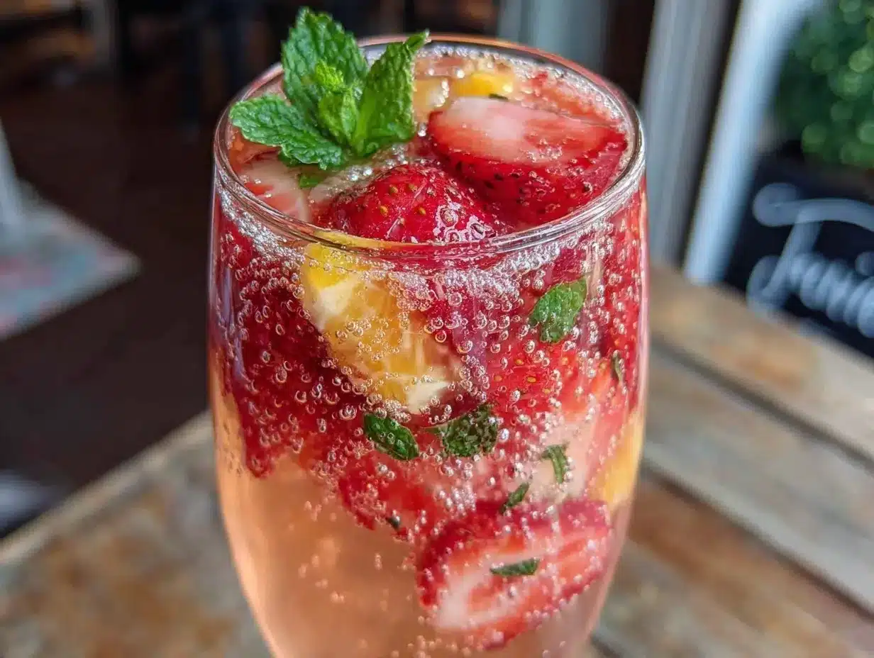 fresh rosé sangria recipe preparation steps