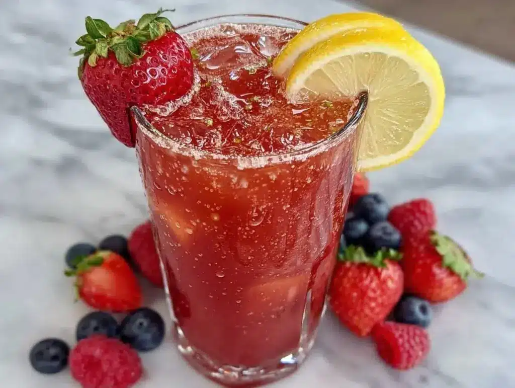 fresh strawberry lemonade - featured image