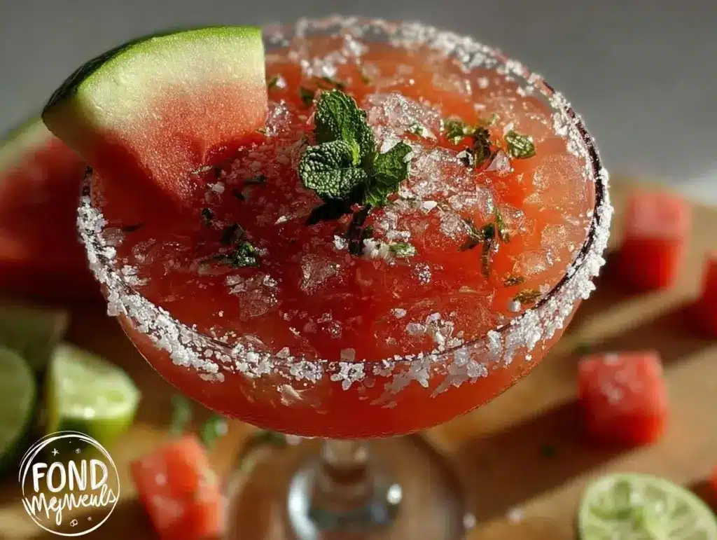 fresh watermelon margarita - featured image