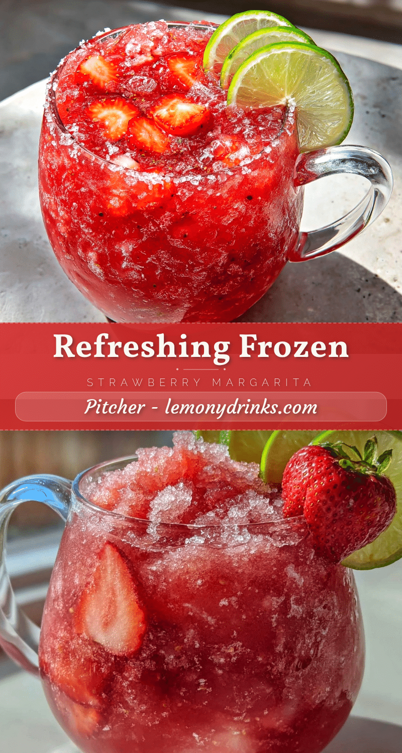 frozen strawberry margarita pitcher recipe