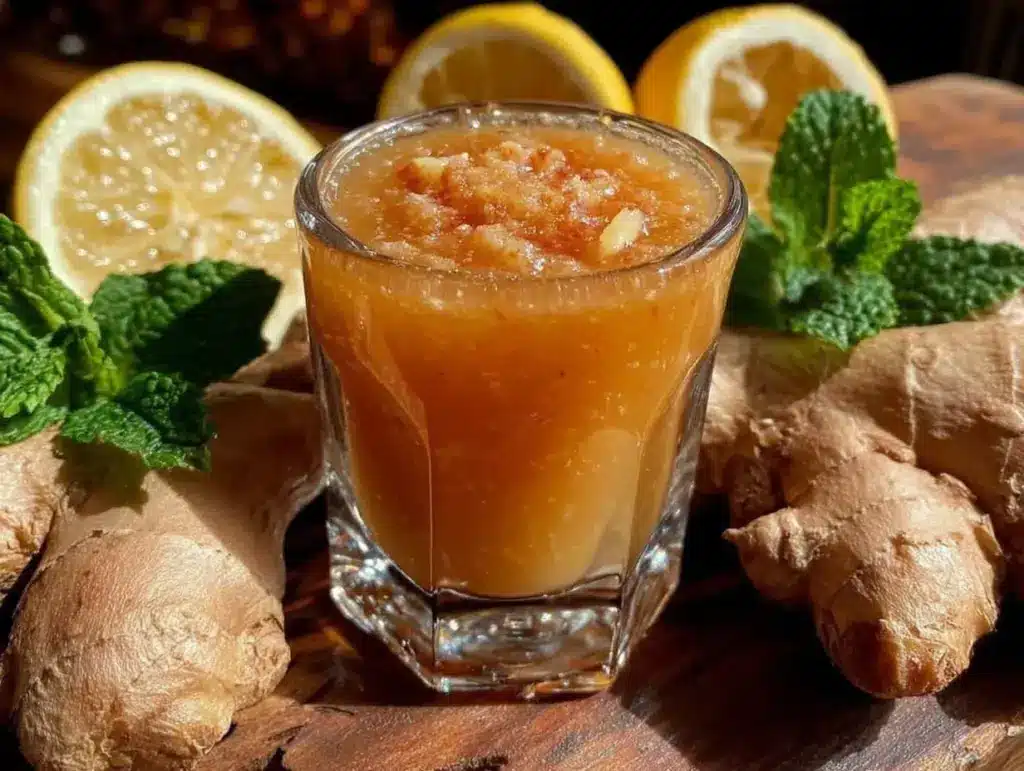 healthy ginger shot - featured image
