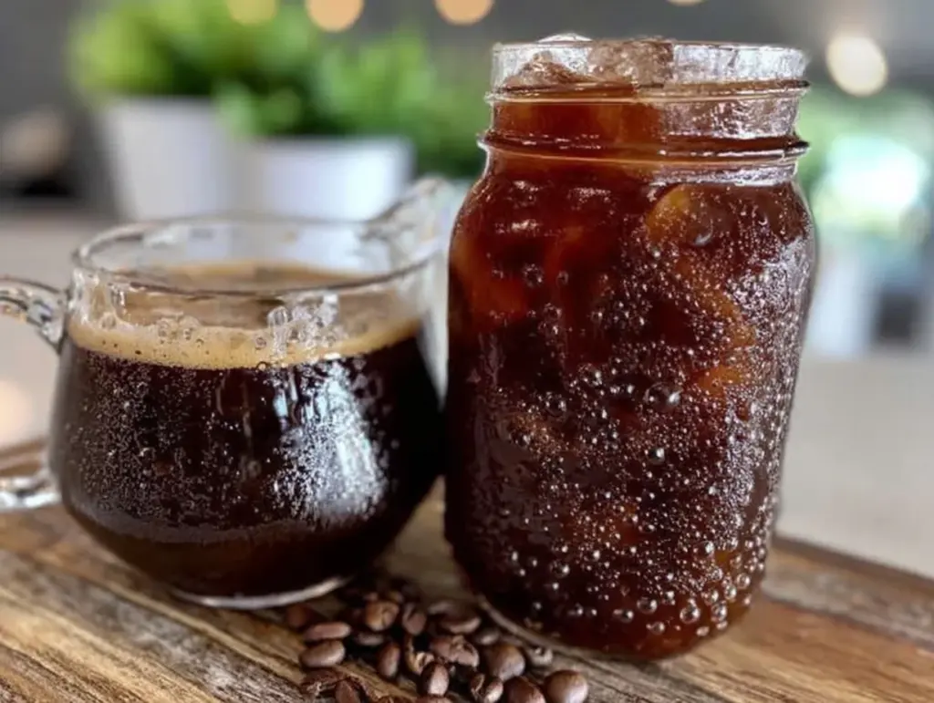 homemade cold brew coffee concentrate - featured image