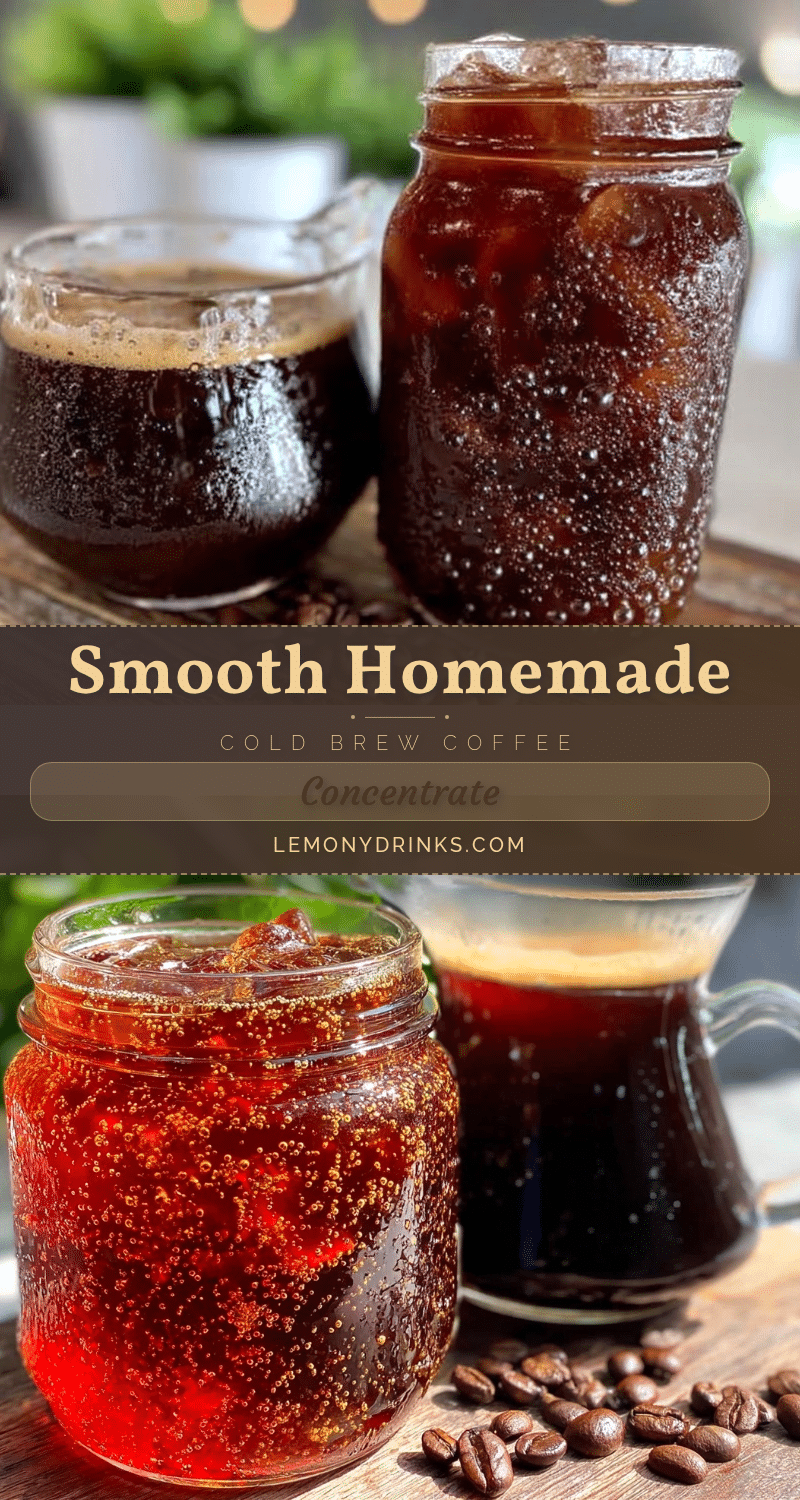 homemade cold brew coffee concentrate recipe