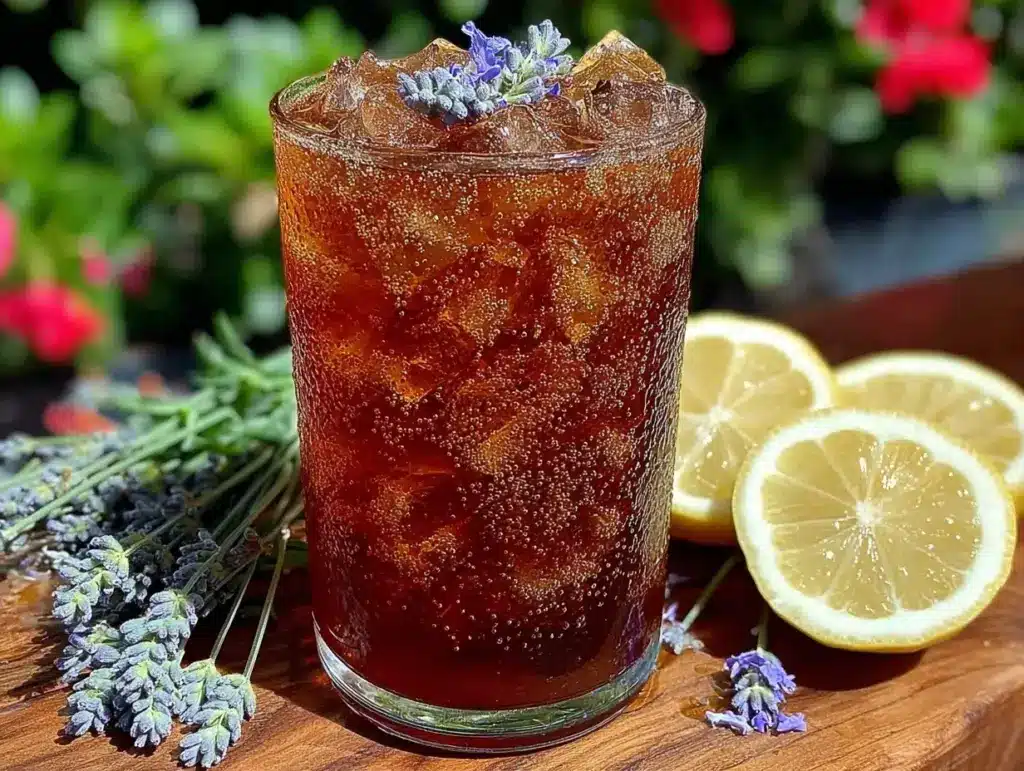 honey lavender iced tea - featured image