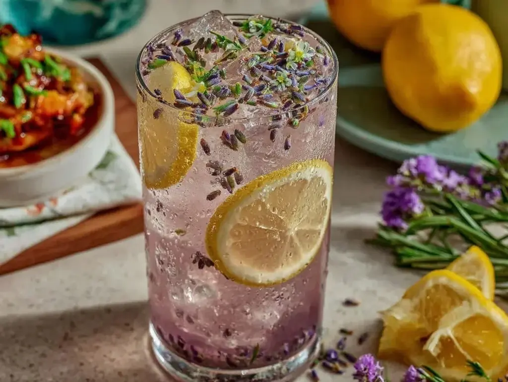 lavender lemonade recipe - featured image