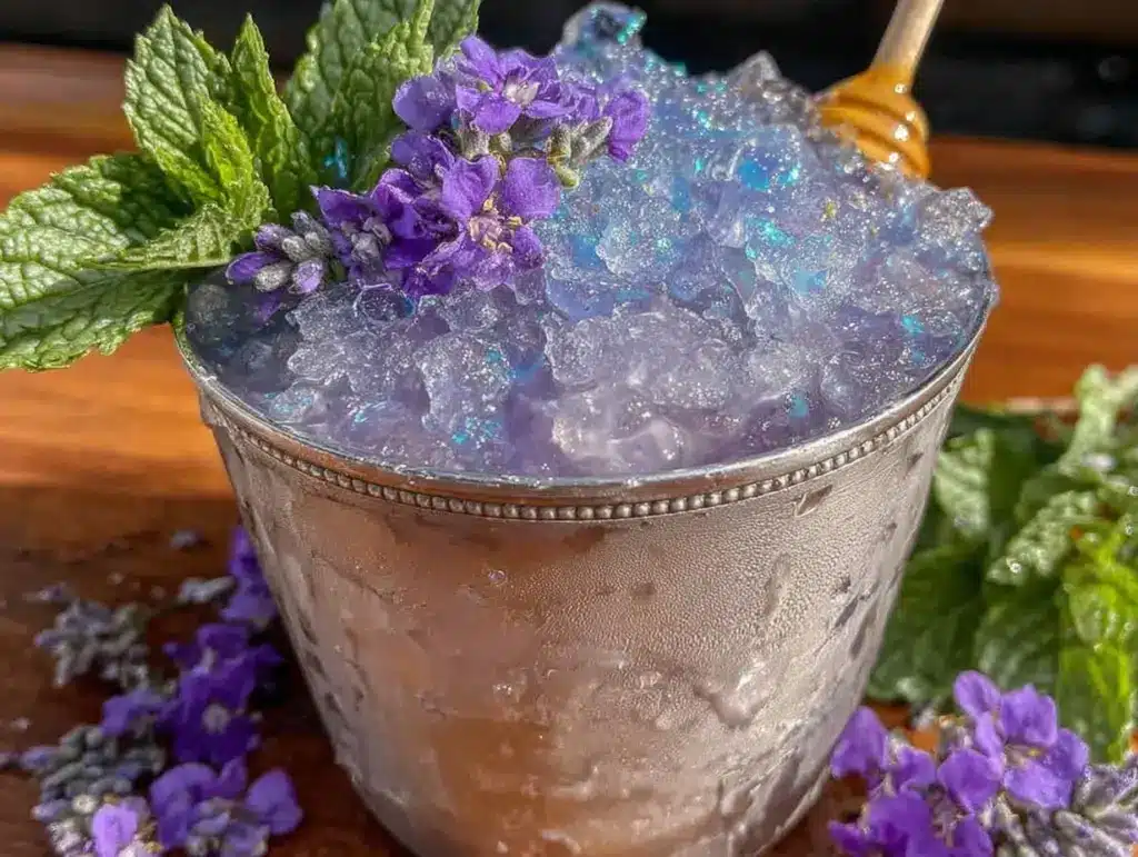 lavender mint julep - featured image