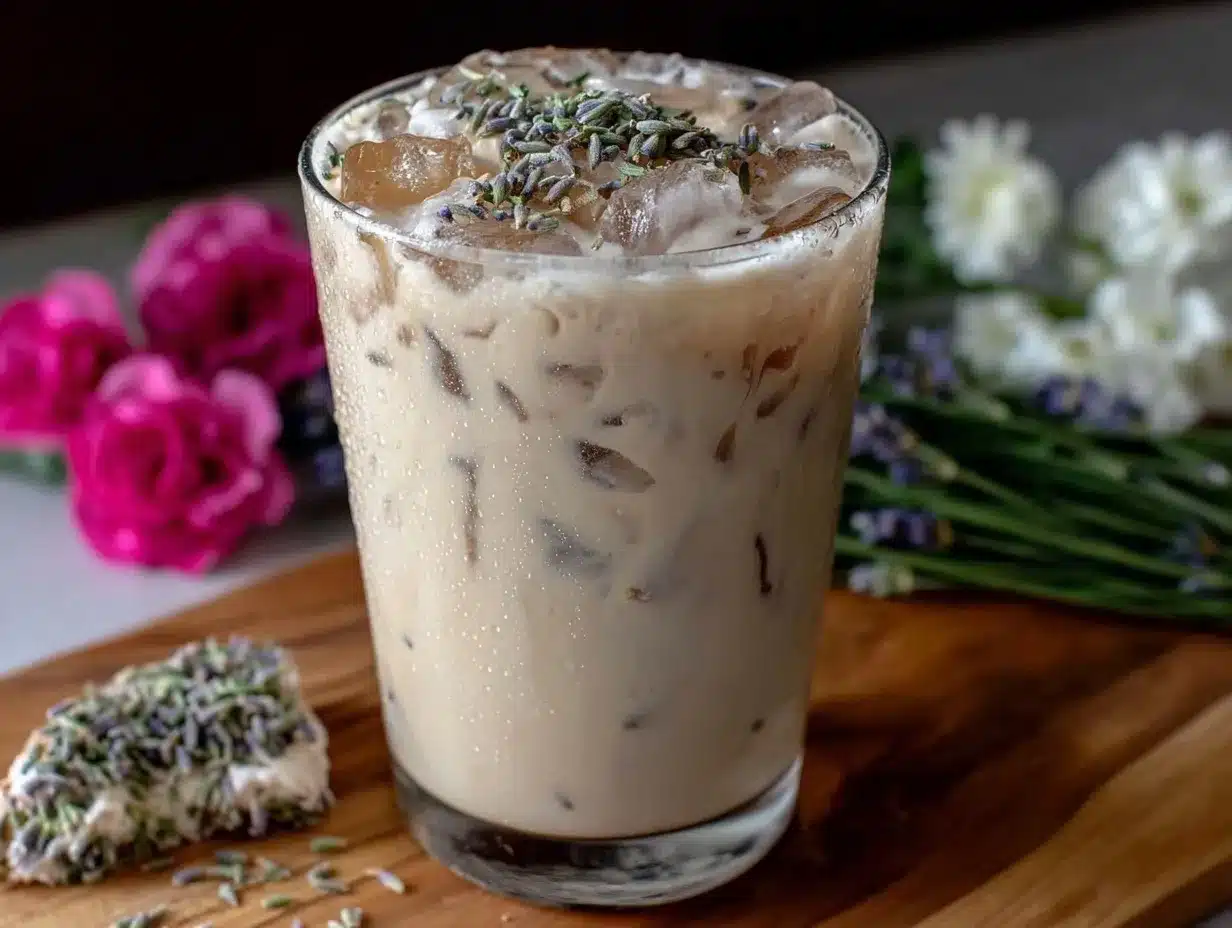 lavender oat milk latte preparation steps