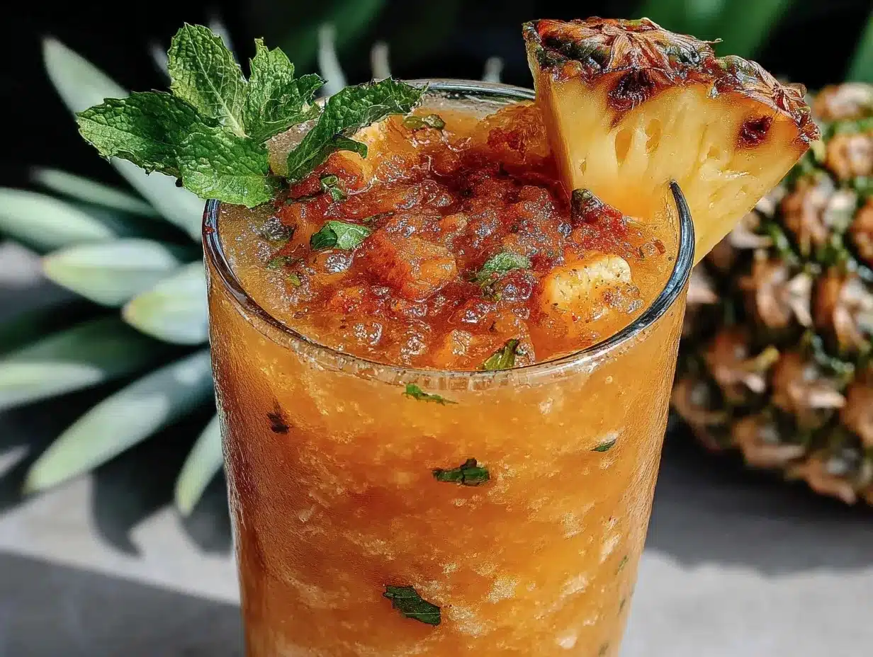 mango pineapple slushie preparation steps