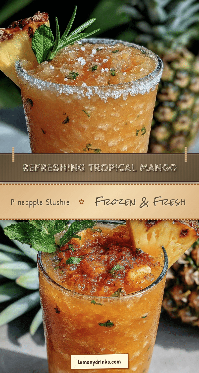 mango pineapple slushie recipe
