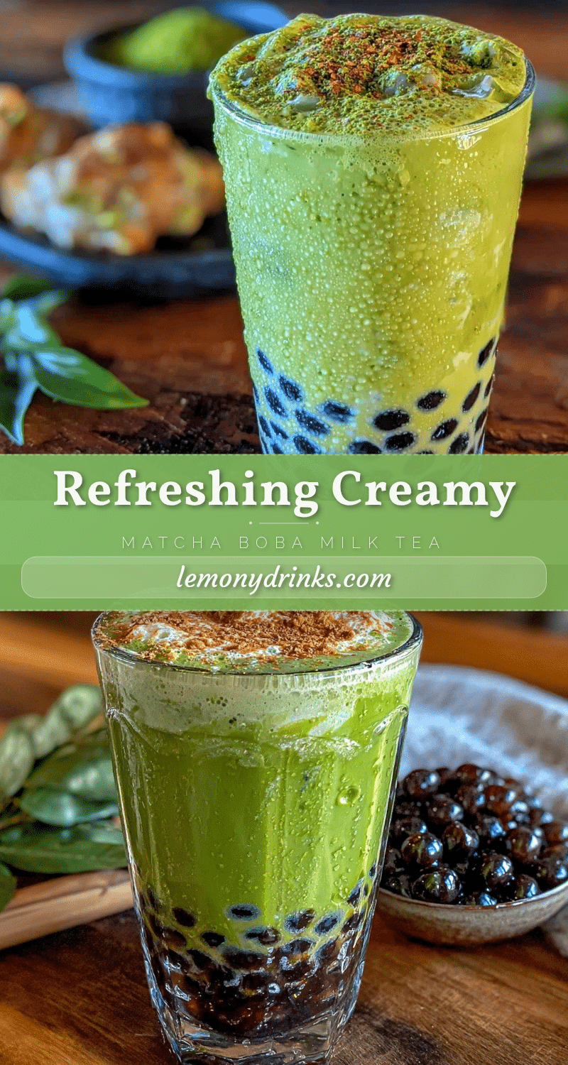 matcha boba green tea milk recipe