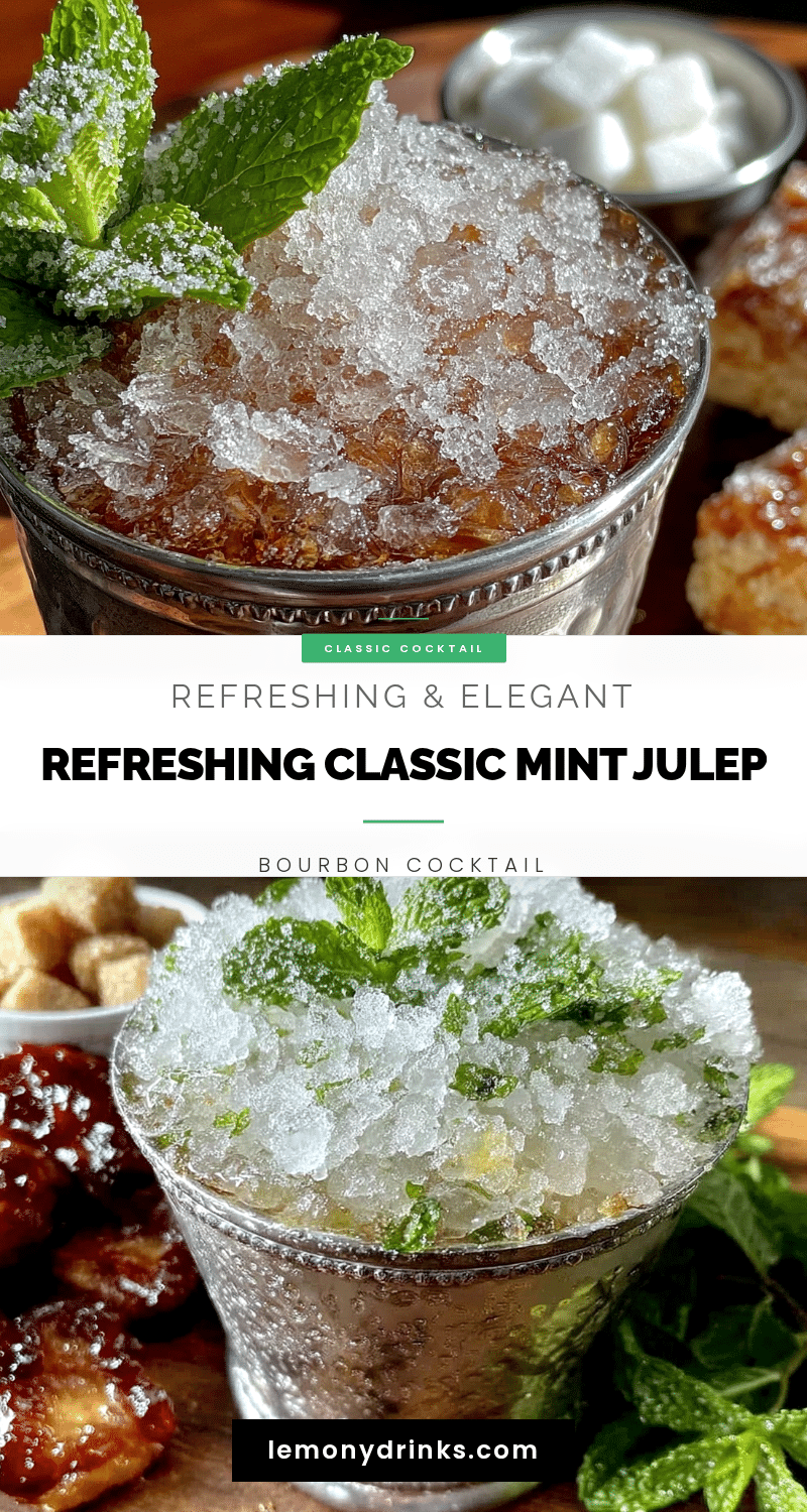 mint julep bourbon cocktail recipe