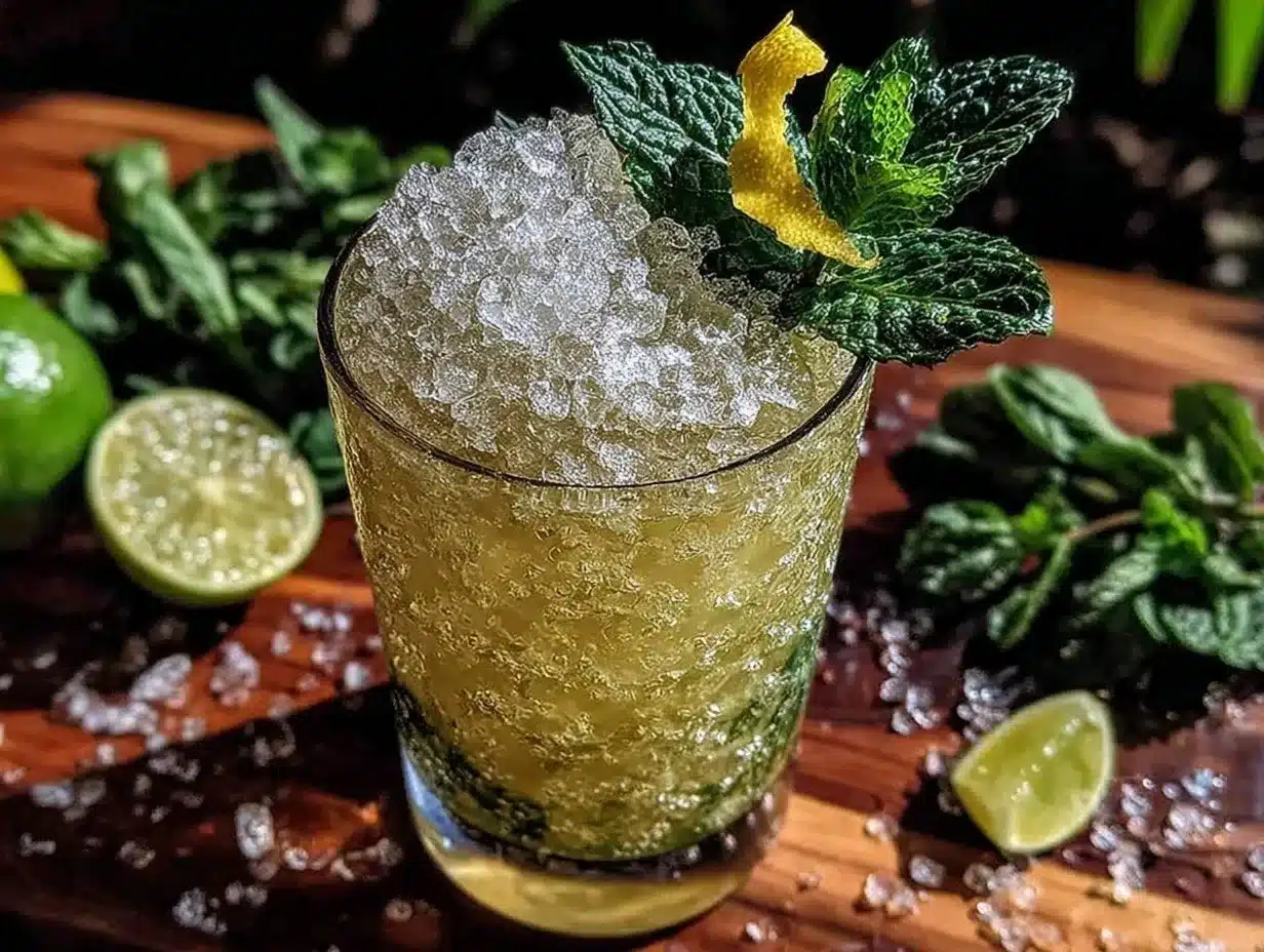 non-alcoholic mint julep mocktail recipe preparation steps