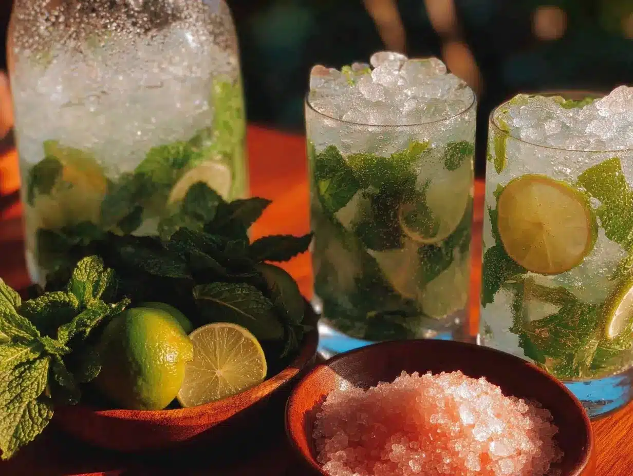 non alcoholic mojito bar setup preparation steps