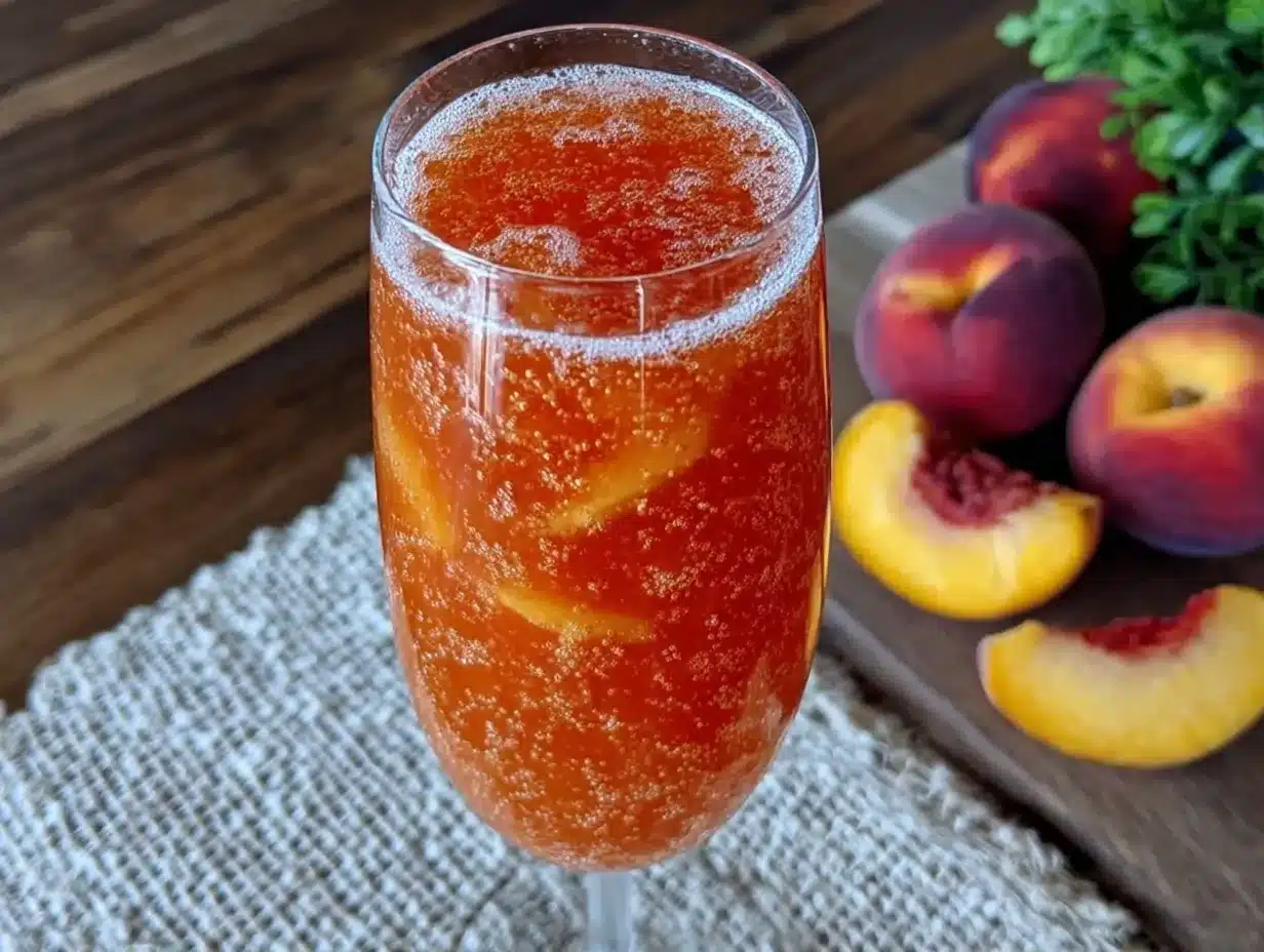 peach bellini recipe preparation steps