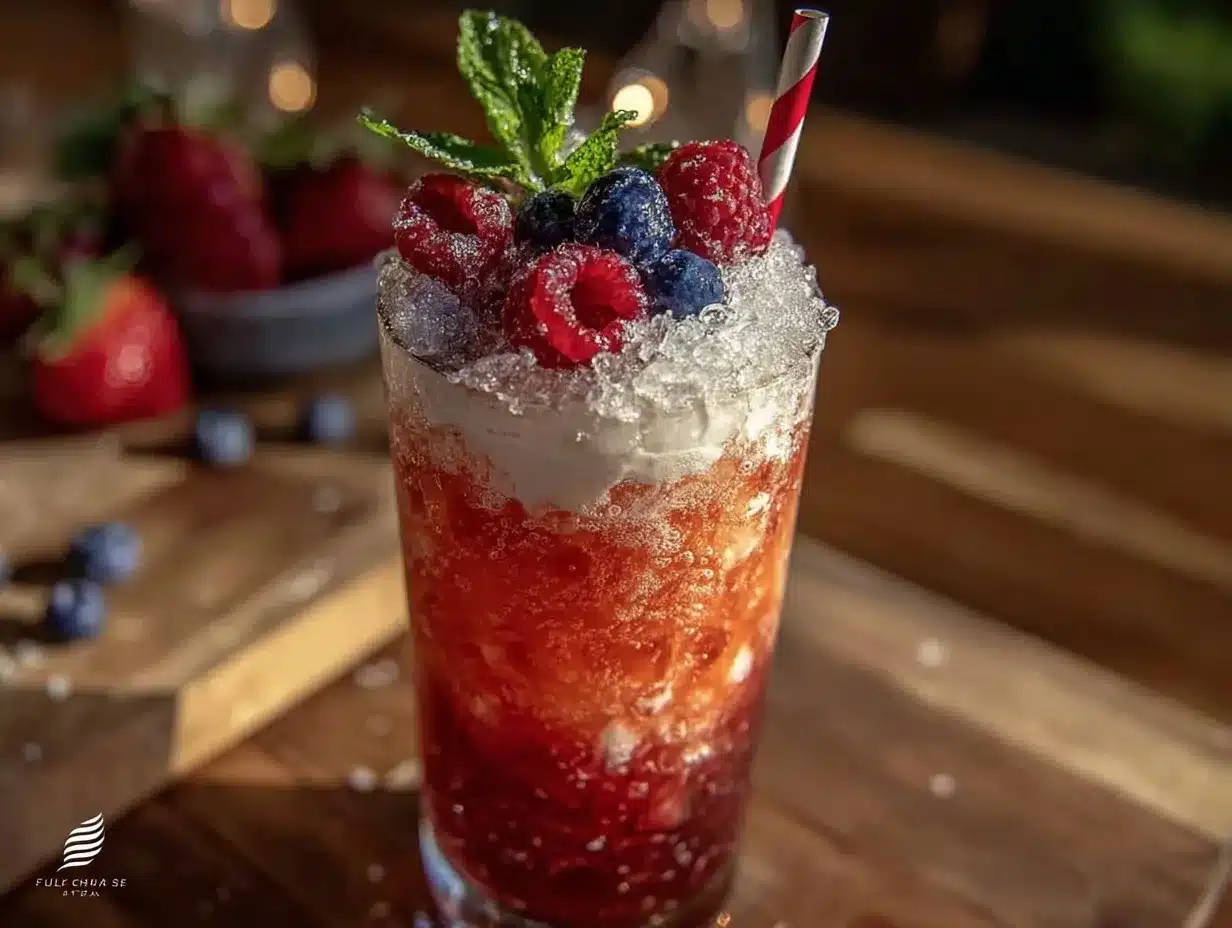 Refreshing Patriotic Punch preparation steps