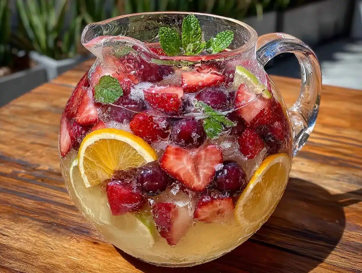 refreshing white wine sangria preparation steps