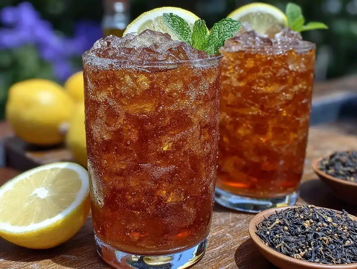 sweet tea bourbon cocktail preparation steps