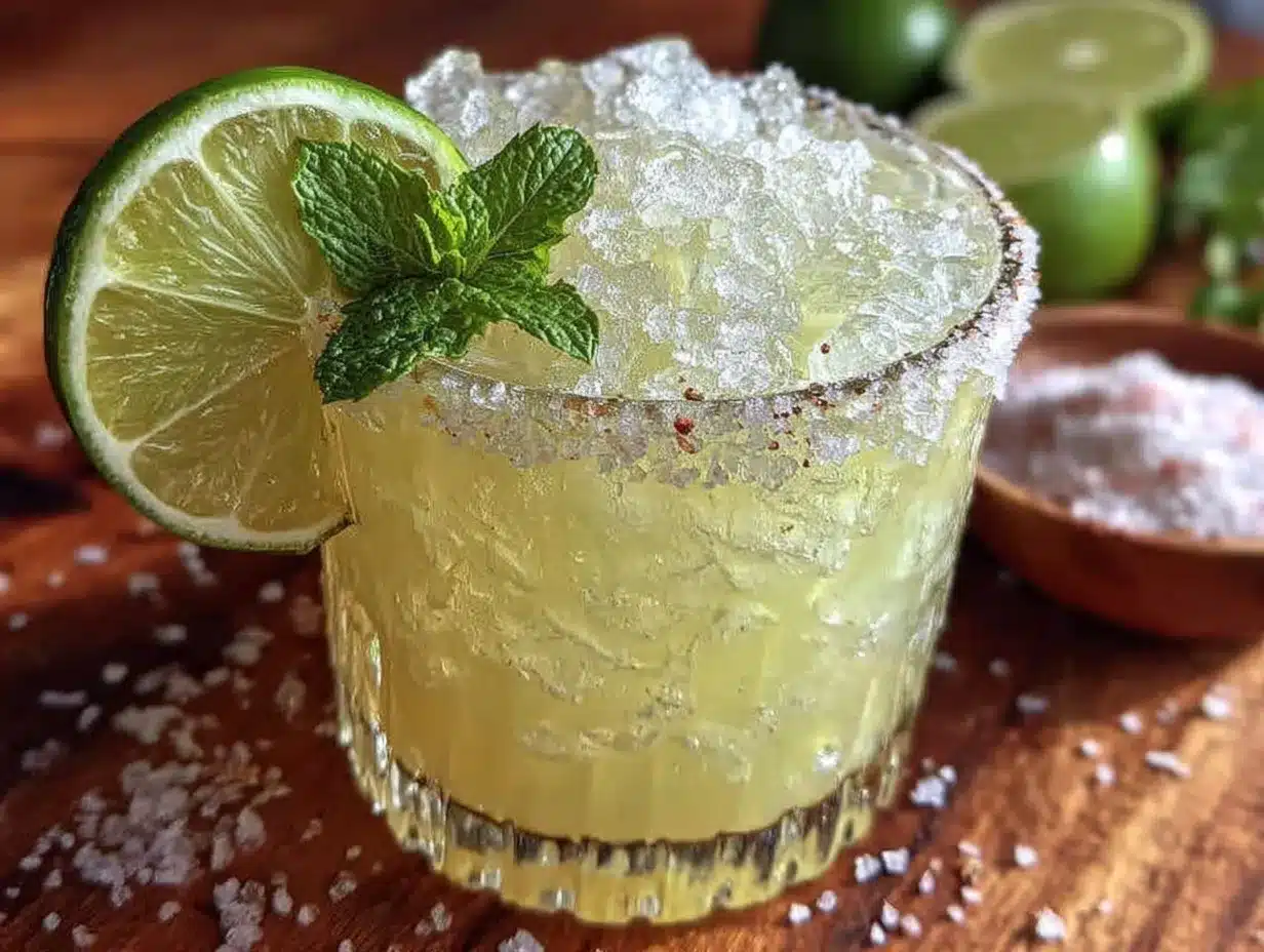 virgin margarita mocktail preparation steps